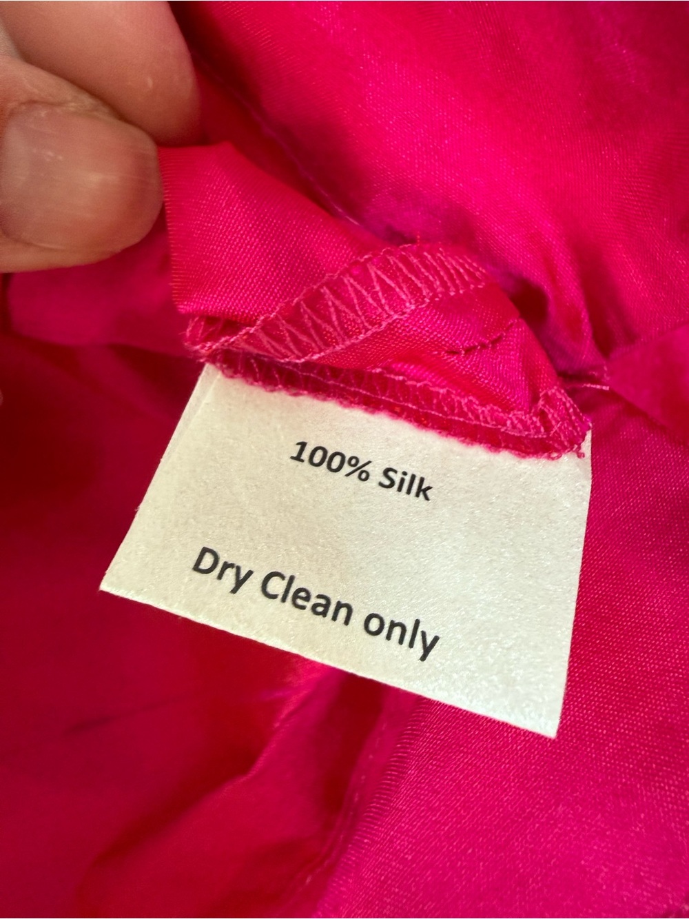Sara Campbell 100% Silk Ruffle Neck Blouse Party Preppy Romantic A-Line Vibrant - Picture 5 of 6